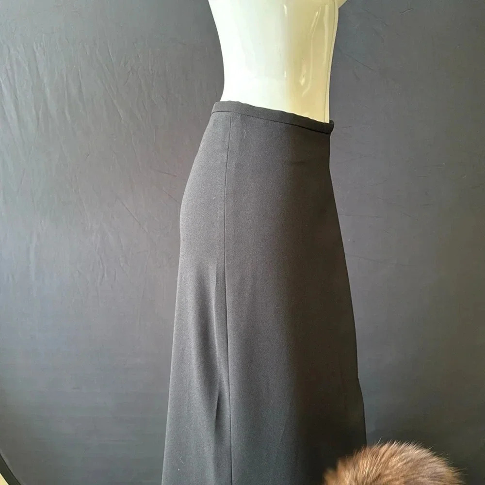 NWT bisoi- bisou Michele bohbot black maxi skirt size 6 deadstock - Picture 7 of 14